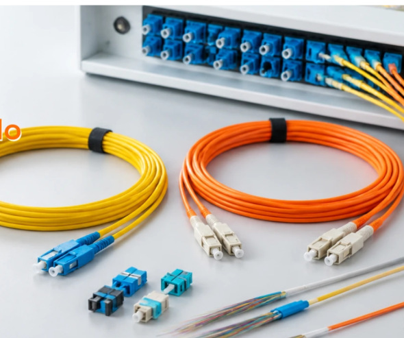 Patch cords de fibra óptica monomodo y multimodo