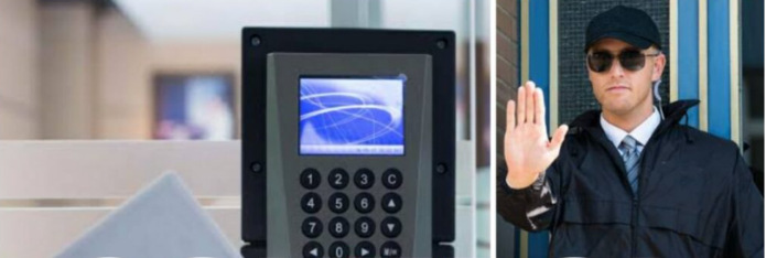 Control de acceso con lector biométrico