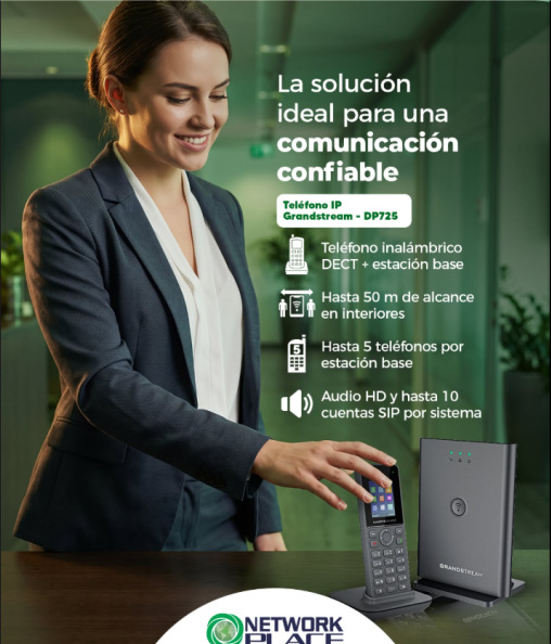 Teléfono inalámbrico Grandstream DP725