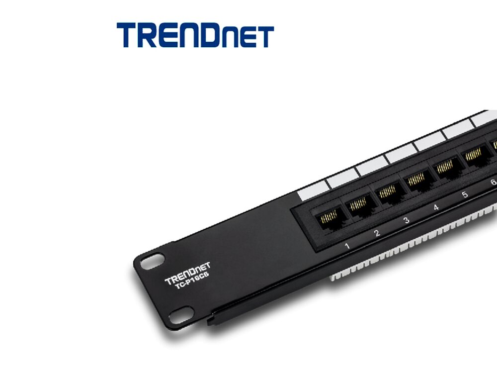 Patch Panel 16 puertos Cat6 TrendNet TC-P16C6